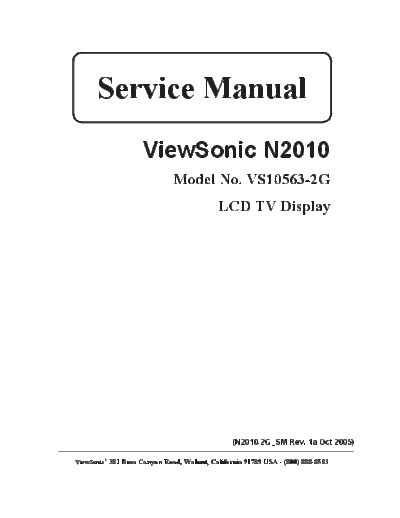 Viewsonic n2010-2g  Viewsonic  LCD  LCD Viewsonic N2010-2G n2010-2g.pdf