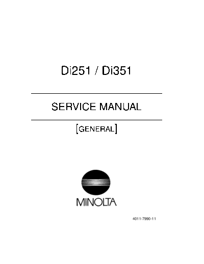 Minolta Di251Di351-SM  Minolta Copiers Di620 Di251_351 Di251Di351-SM.pdf