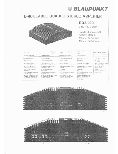 Blaupunkt BQA 208  Blaupunkt Car Audio BQA 208.pdf