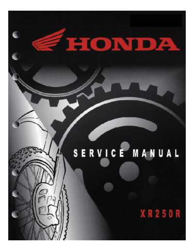 Honda xr250r 96-04 service manual  Honda Motorcycles honda_xr250r_96-04_service_manual.pdf