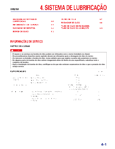 Honda 04-lubrication system  Honda Motorcycles honda_xr250_tornado_2001_service_manual 04-lubrication_system.pdf