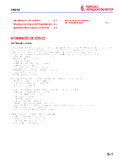 Honda 06-engine removal, installation  Honda Motorcycles honda_xr250_tornado_2001_service_manual 06-engine_removal,_installation.pdf