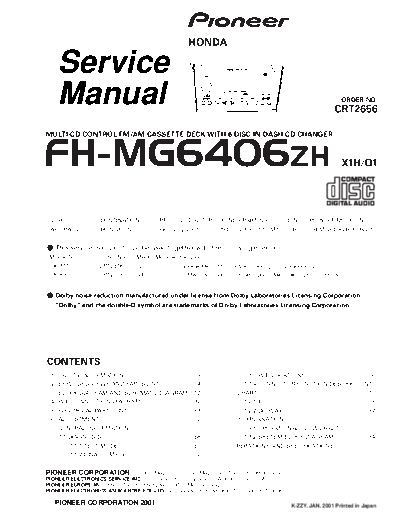 Honda FH-MG6406  Honda Car Audio FH-MG6406.pdf