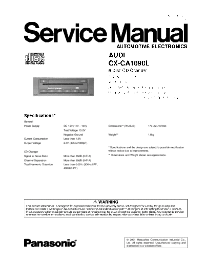 Audi CX-CA1090  Audi Car Audio CX-CA1090.pdf