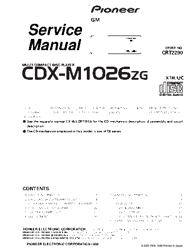 GM CDX-M1026  GM Car Audio CDX-M1026.pdf
