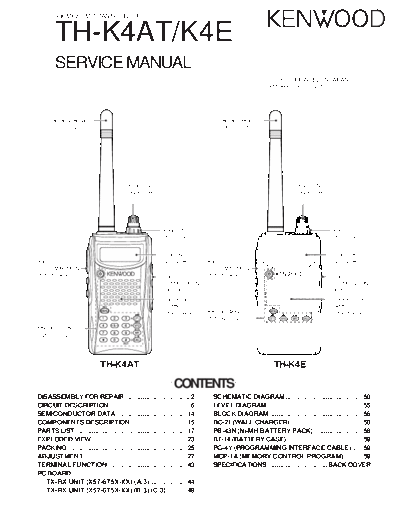 Kenwood B51-8660-00  Kenwood 430MHz FM Transceiver 430MHz FM Transceiver Kenwood TH-K4AT & K4E B51-8660-00.pdf