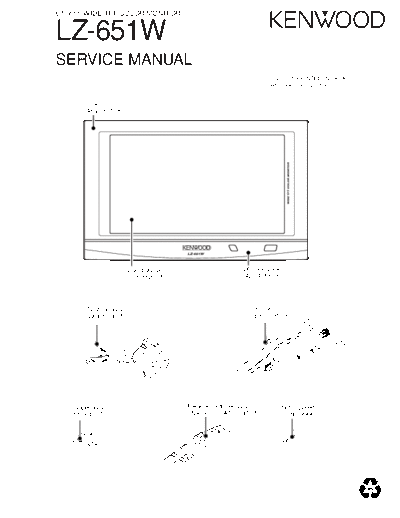Kenwood B53-0060-00  Kenwood 6.5 Inch Wide TFT Color Monitor Car 6.5 Inch Wide TFT Color Monitor Car Kenwood LZ-651W B53-0060-00.pdf
