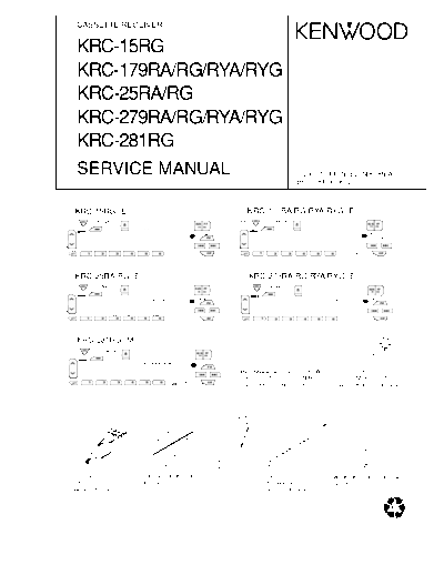 Kenwood KRC-15RG & KRC-179RA & KRC-25RA  Kenwood Cassette Receiver Car Cassette Receiver Car Kenwood KRC-15RG & KRC-179RA & KRC-25RA KRC-15RG & KRC-179RA & KRC-25RA.pdf