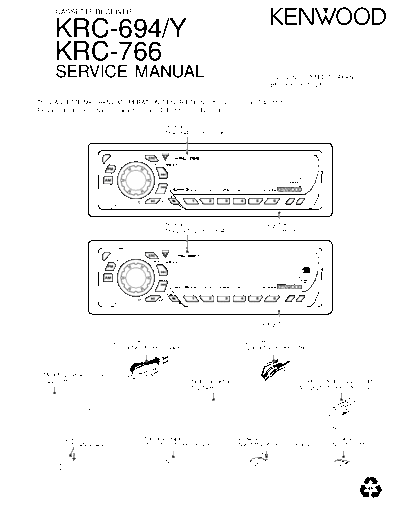 Kenwood B53-0015-00(TXT)  Kenwood Cassette Receiver Car Cassette Receiver Car Kenwood KRC-694 & KRC-766 B53-0015-00(TXT).pdf