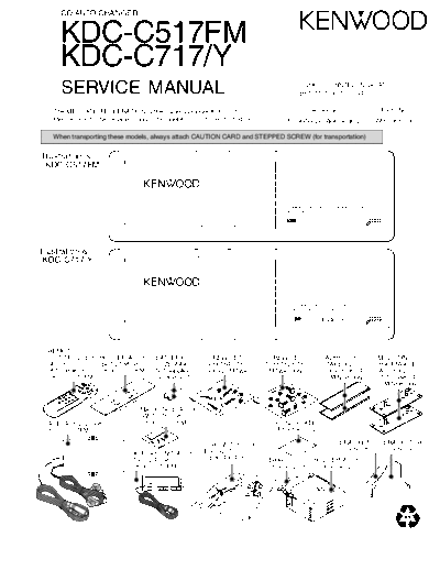 Kenwood KDC-C517FM & KDC-C717Y  Kenwood CD Auto Changer Car CD Auto Changer Car Kenwood KDC-C517FM & KDC-C717Y KDC-C517FM & KDC-C717Y.pdf