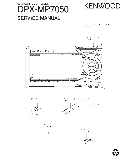 Kenwood B53-0095-00  Kenwood CD Cassette DSP Receiver Car CD Cassette DSP Receiver Car Kenwood DPX-MP7050 B53-0095-00.pdf
