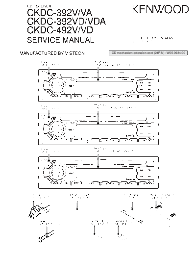 Kenwood B53-0145-00  Kenwood CD Receiver Car CD Receiver Car Kenwood CKDC-392V & CKDC-492V B53-0145-00.pdf