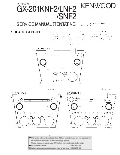 Kenwood B53-0089-00-TXT  Kenwood CD Receiver Car CD Receiver Car Kenwood GX-201KNF2 & LNF2 B53-0089-00-TXT.pdf