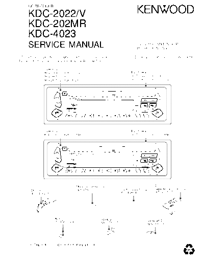 Kenwood B53-0003-00  Kenwood CD Receiver Car CD Receiver Car Kenwood KDC-2022V & KDC-202MR & KDC-4023 B53-0003-00.pdf