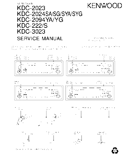 Kenwood B53-0004-00(TXT)  Kenwood CD Receiver Car CD Receiver Car Kenwood KDC-2023 & KDC-2024SA & KDC-2094YA B53-0004-00(TXT).pdf