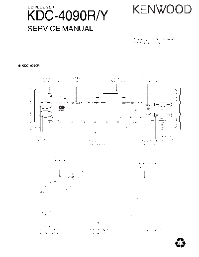 Kenwood KDC-4090R  Kenwood CD Receiver Car CD Receiver Car Kenwood KDC-4090R KDC-4090R.pdf