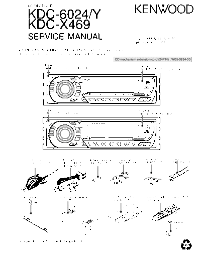 Kenwood B53-0026-00(TXT)  Kenwood CD Receiver Car CD Receiver Car Kenwood KDC-6024Y & KDC-X469 B53-0026-00(TXT).pdf