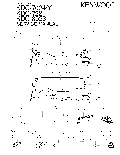 Kenwood B53-0036-00  Kenwood CD Receiver Car CD Receiver Car Kenwood KDC-7024Y & KDC-722 & KDC-8023 B53-0036-00.pdf