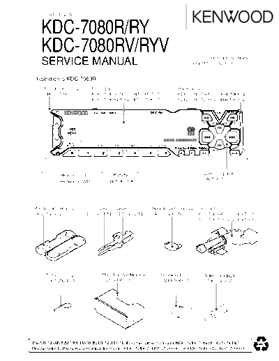 Kenwood KDC-7080R & 7080RV  Kenwood CD Receiver Car CD Receiver Car Kenwood KDC-7080R & 7080RV KDC-7080R & 7080RV.pdf