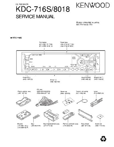 Kenwood KDC-716S & 8018  Kenwood CD Receiver Car CD Receiver Car Kenwood KDC-716S & 8018 KDC-716S & 8018.pdf