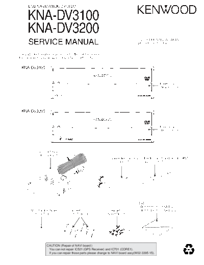 Kenwood B53-0050-00-TXT  Kenwood DVD Navigations System Car DVD Navigations System Car Kenwood KNA-DV3100 & KNA-DV3200 B53-0050-00-TXT.pdf