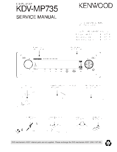 Kenwood B53-0158-00-TXT  Kenwood DVD Receiver Car DVD Receiver Car Kenwood KDV-MP735 B53-0158-00-TXT.pdf