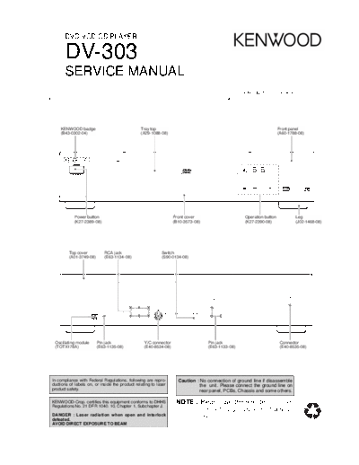 Kenwood DV-303  Kenwood DVD VCD CD Player DVD VCD CD Player Kenwood DV-303 DV-303.pdf