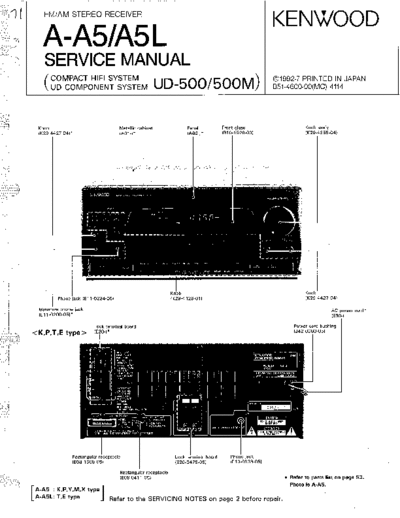 Kenwood A-A5, A-A5L  Kenwood FM AM Stereo Receiver FM AM Stereo Receiver Kenwood A-A5 & A5L KENWOOD A-A5, A-A5L.pdf