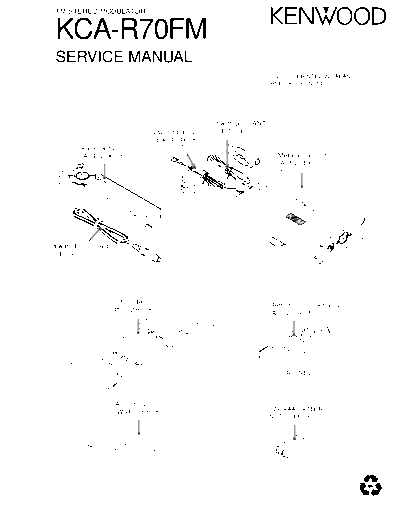 Kenwood B51-7967-00  Kenwood FM Stereo Modulator Car FM Stereo Modulator Car Kenwood KCA-R70FM B51-7967-00.pdf