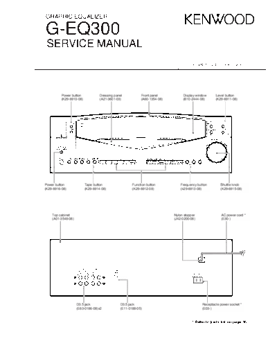 Kenwood G-EQ300  Kenwood Graphic Equalizer Graphic Equalizer Kenwood G-EQ300 Kenwood_G-EQ300.pdf