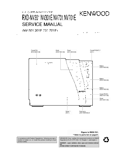 Kenwood RXD-NV301 & NV301E & NV701  Kenwood HiFi Component System HiFi Component System Kenwood RXD-NV301 & NV301E & NV701 RXD-NV301 & NV301E & NV701.pdf