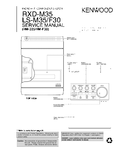 Kenwood RXD-M35  Kenwood Micro HiFi Component System Micro HiFi Component System Kenwood RXD-M35 RXD-M35.pdf