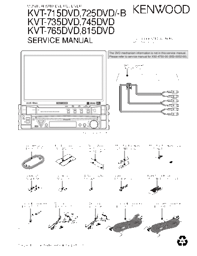 Kenwood B53-0166-00-TXT  Kenwood Monitor With DVD Receiver Car Monitor With DVD Receiver Car Kenwood KVT-715DVD & 725DVD B53-0166-00-TXT.pdf