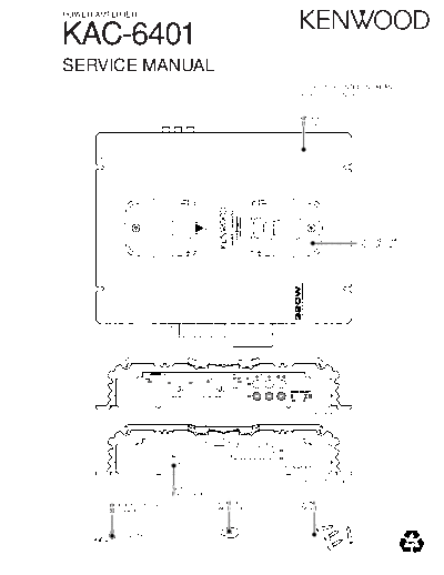Kenwood B53-0007-00(TXT)  Kenwood Power Amplifier Car Power Amplifier Car Kenwood KAC-6401 B53-0007-00(TXT).pdf