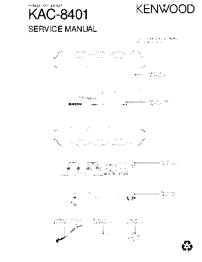 Kenwood B53-0041-00  Kenwood Power Amplifier Car Power Amplifier Car Kenwood KAC-8401 B53-0041-00.pdf