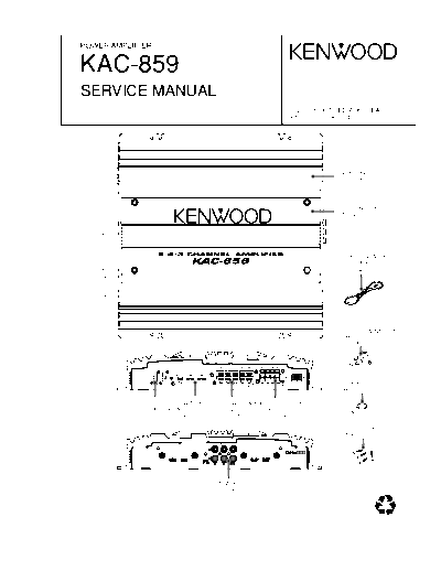 Kenwood KAC-859  Kenwood Power Amplifier Car Power Amplifier Car Kenwood KAC-859 KAC-859.pdf
