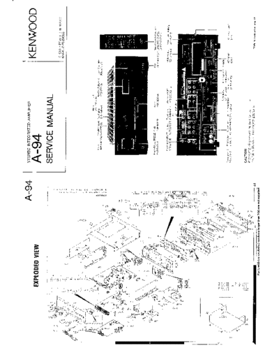 Kenwood A-94  Kenwood Stereo Integrated Amplifier Stereo Integrated Amplifier Kenwood A-94 Kenwood A-94.pdf