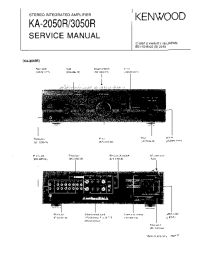 Kenwood KA-2050R, KA-3050R  Kenwood Stereo Integrated Amplifier Stereo Integrated Amplifier Kenwood KA-2050R & 3050R KENWOOD KA-2050R, KA-3050R.pdf