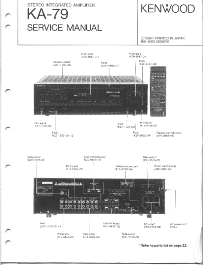 Kenwood KA-79  Kenwood Stereo Integrated Amplifier Stereo Integrated Amplifier Kenwood KA-79 kenwood KA-79.pdf