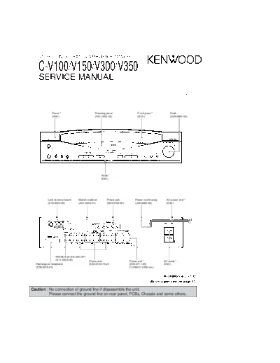 Kenwood C-V100, V150, V300, V350  Kenwood Stereo Integrated Amplifier Tuner Stereo Integrated Amplifier Tuner Kenwood C-V100 & V150 & V300 Kenwood C-V100, V150, V300, V350.pdf
