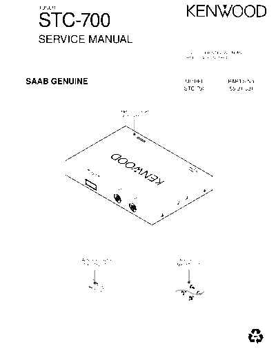 Kenwood B51-7974-00  Kenwood Tuner Car Tuner Car Kenwood STC-700 B51-7974-00.pdf