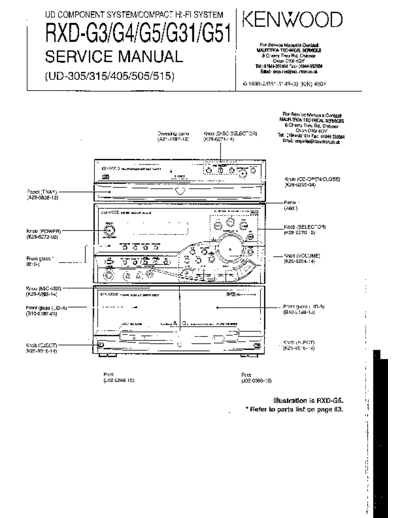 Kenwood RXD-G3 & G4 & G5 & G31 & G51  Kenwood UD Component System Compact HiFi System RXD-G3 & G4 & G5 & G31 & G51.pdf