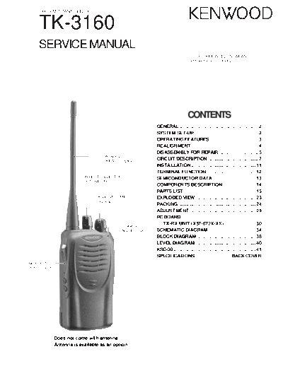 Kenwood B51-8653-00-TXT  Kenwood UHF FM Transceiver UHF FM Transceiver Kenwood TK-3160 B51-8653-00-TXT.pdf