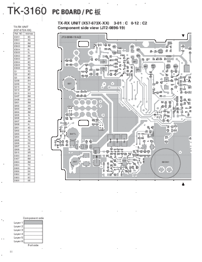 Kenwood B51-8682-00-PCBP  Kenwood UHF FM Transceiver UHF FM Transceiver Kenwood TK-3160 C2 versions B51-8682-00-PCBP.pdf