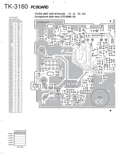 Kenwood B51-8681-00-PCBP  Kenwood UHF FM Transceiver UHF FM Transceiver Kenwood TK-3160 E3 version B51-8681-00-PCBP.pdf