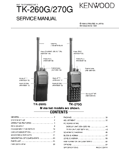 Kenwood TK-260G & 270G  Kenwood VHF FM Transceiver VHF FM Transceiver Kenwood TK-260G & 270G TK-260G & 270G.pdf