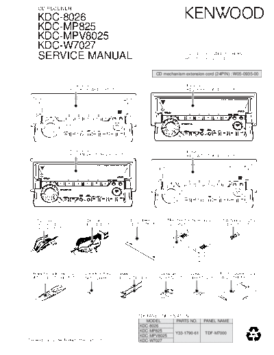 Kenwood KDC-MP825  Kenwood Car Audio KDC-MP825.pdf