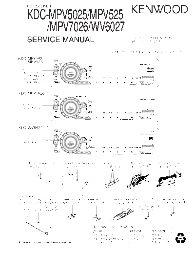 Kenwood KDC-MPV5025  Kenwood Car Audio KDC-MPV5025.pdf