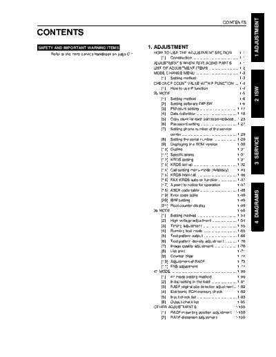 Konica Minolta 7020FVTE  Konica Minolta Copiers 7020 SERVICE 7020FVTE.PDF