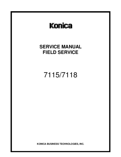 Konica Minolta 7115service  Konica Minolta Copiers 7115 7115service.pdf